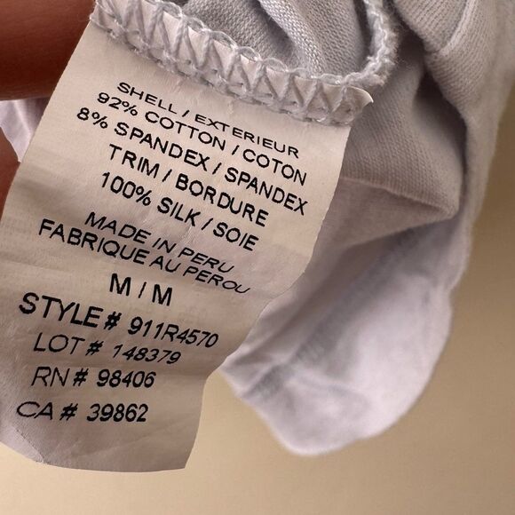 Theory Silk Tank Top Sleeveless Ruffle-Front Blue M 000026 - Picture 3 of 4